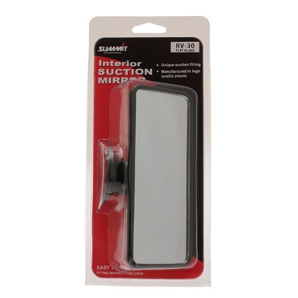 Summit Rear View Suction Mirror - Flat Glass - Large Summit  - Dynamic Drive