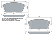 Bosch 0986494434 Brake Pad Set, disc brake