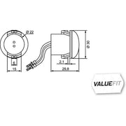 Hella Lamp Po Md9-33V 2PG Front 2PG 357 011-021 2PG 357 011-021