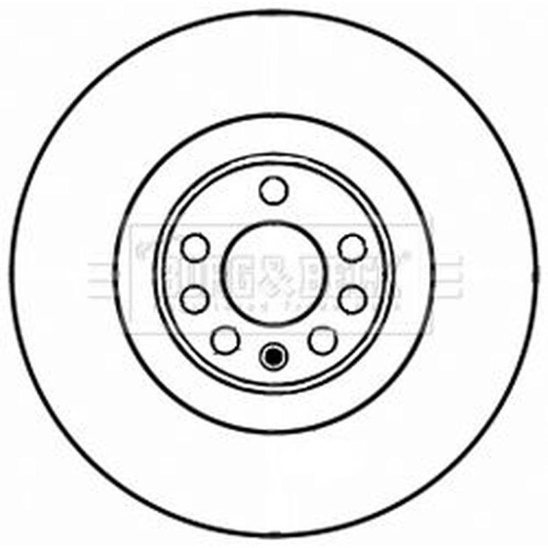 Borg & Beck Front & Rear Brake Discs & Pads fits Saab 9-3 2007-2015 2.8