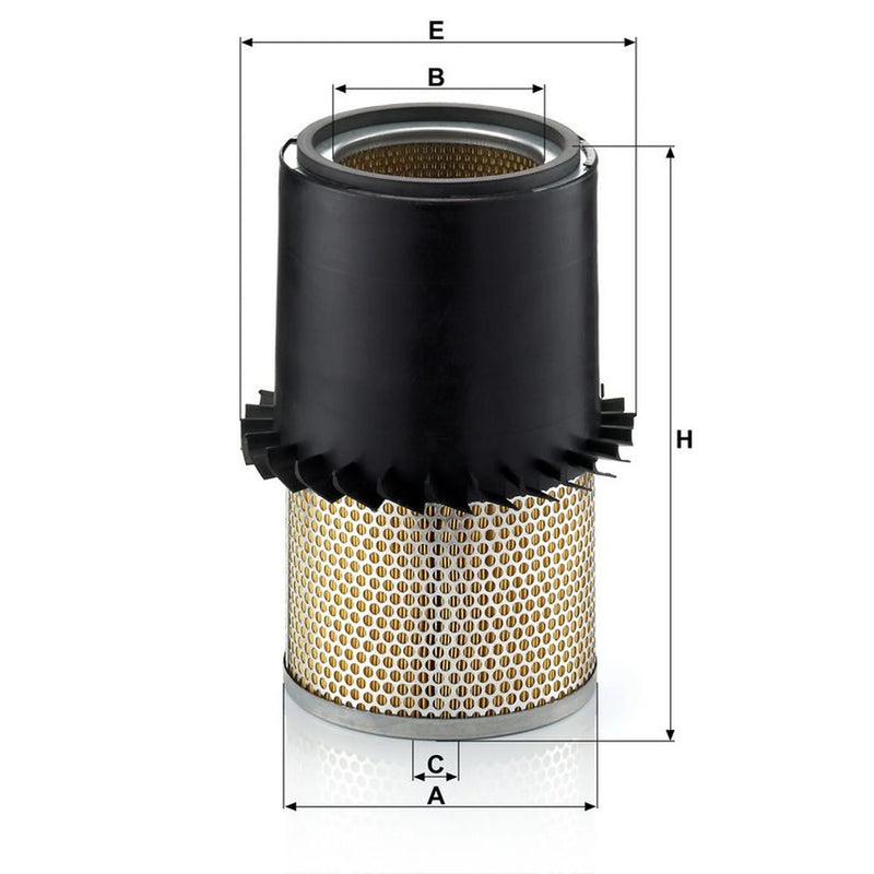MANN-FILTER Engine Air Filter fits Daf 45 1991-2000