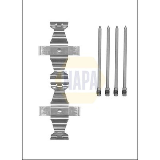 NAPA Brake Pad Accessory Fitting Kit Front fits Mercedes-Benz C-Class 2000-2007