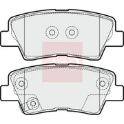 Apec Rear Brake Pad Set fits Kia Soul I 2009-2014 1.6
