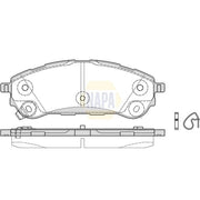 NAPA Rear Brake Pad Set fits Ford Ranger 2011 on 2.5
