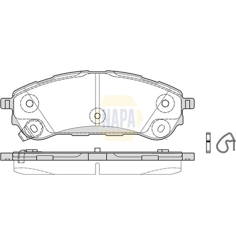 NAPA Rear Brake Pad Set fits Ford Ranger 2011 on 2.5