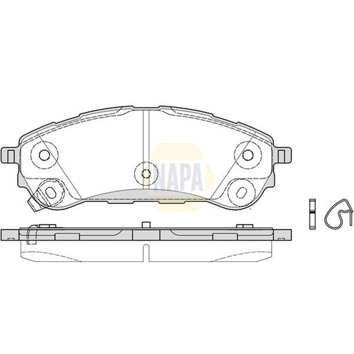 NAPA Rear Brake Pad Set NBP1971
