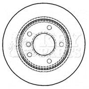 Key Parts 2 x Solid Brake Discs fits BMW 1 2004-2011