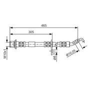 Bosch Brake Hydraulic Hose Line Front 1 987 476 872