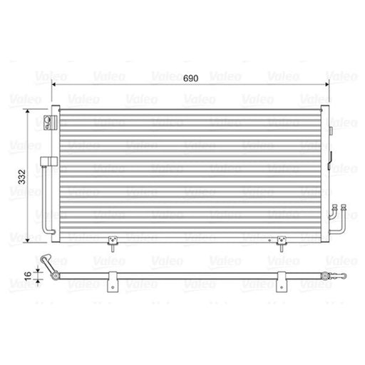 Valeo Air Conditioning Condenser 814063