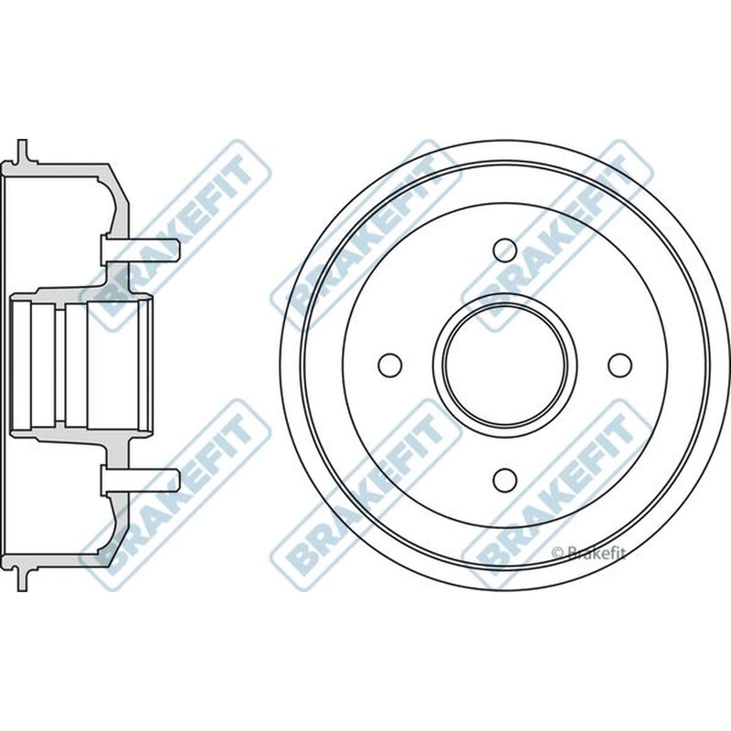 Apec Brake Drum Assembly Rear BDR9038