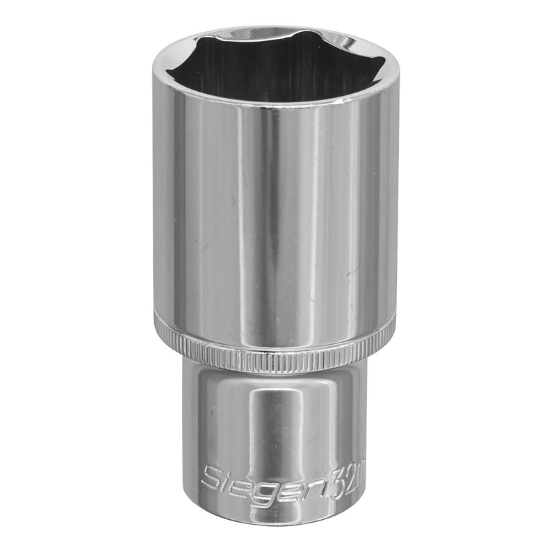 Sealey WallDrive Socket 32mm Deep 1/2"Sq Drive S0683 Siegen by Sealey - Dynamic Drive