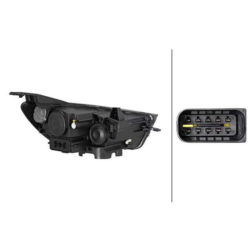 Hella Headlight Headlamp H7 Right fits Opel Grandland 2017-2021 1.2 1.5 1.6 2.0