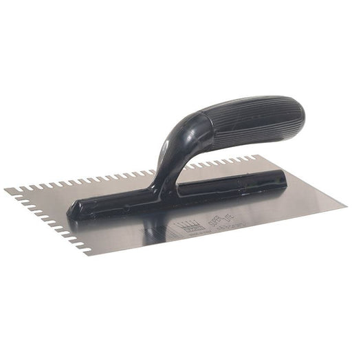 Ragni R231 Mastic Trowel U Notches Edge Plastic Handle 11 x 4.3/4in Ragni - Dynamic Drive