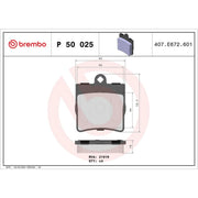 Brembo 4 x Rear Brake Pad Set fits Chrysler Crossfire 2003-2008 3.2