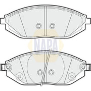 NAPA Front Brake Pad Set NBP1207