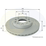 Comline Front & Rear Brake Discs & Pads fits Seat Arona 2017 on 1.0 1.5 1.6