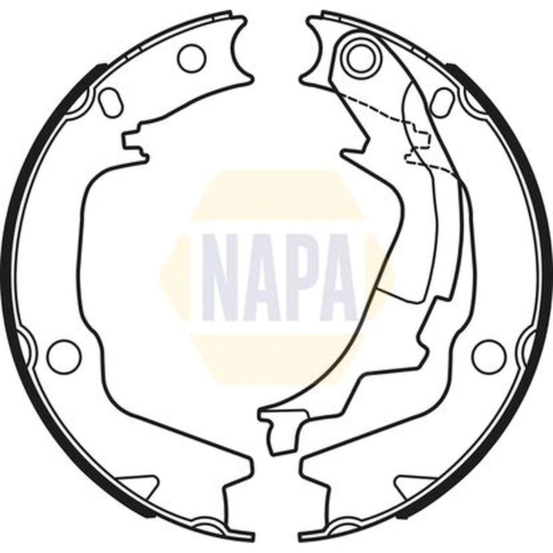 NAPA Parking Brake Shoe Set NBS5046