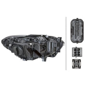 Hella Headlight Headlamp PY21W Left fits BMW 1 Sports Hatch 2011-2019