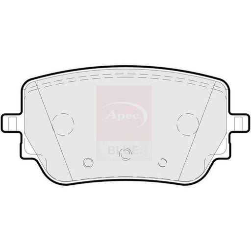 Apec Rear Brake Pad Set fits Mercedes-Benz A-Class 2018-2019
