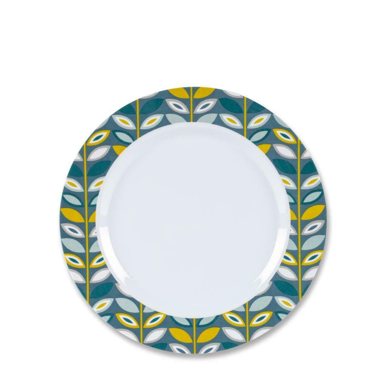 Kampa Flora Melamine 12 Piece Dinner Set Camping Caravan Motorhome Tableware Kampa  - Dynamic Drive