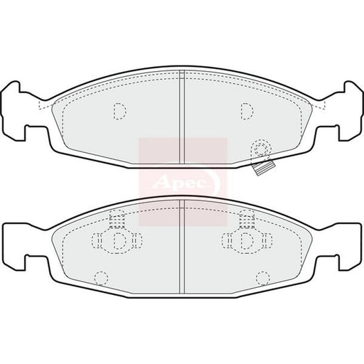 Apec Front Brake Pad Set fits Jeep Grand Cherokee 1999-2005 2.7 3.1 4.7