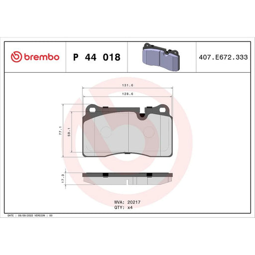 Brembo Front Brake Discs & Pads fits Land Rover Range Rover Sport I 2005-2013