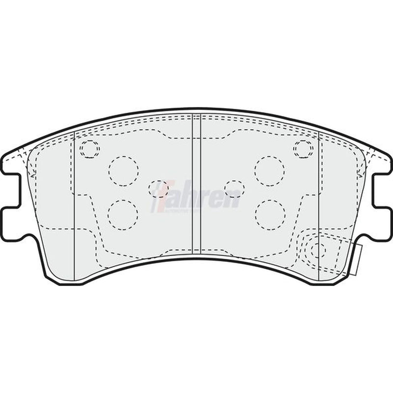Fahren Front Brake Pad Set FBP3322