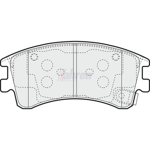 Fahren Front Brake Pad Set FBP3322