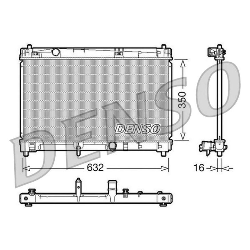 Denso Engine Radiator fits Toyota Yaris/Vitz 2007-2011 1.8