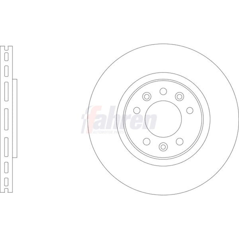 Fahren 2 x Rear Brake Discs FBD6981-x2