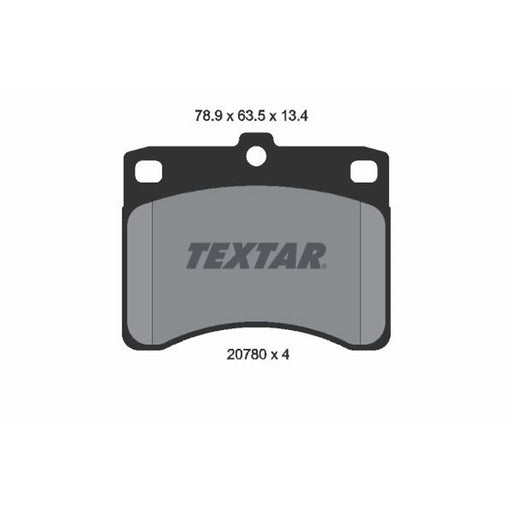 Textar Front Brake Pad Set 2078001