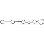 Elring Cylinder Head Cover Gasket fits Audi A4 B6 2003-2004