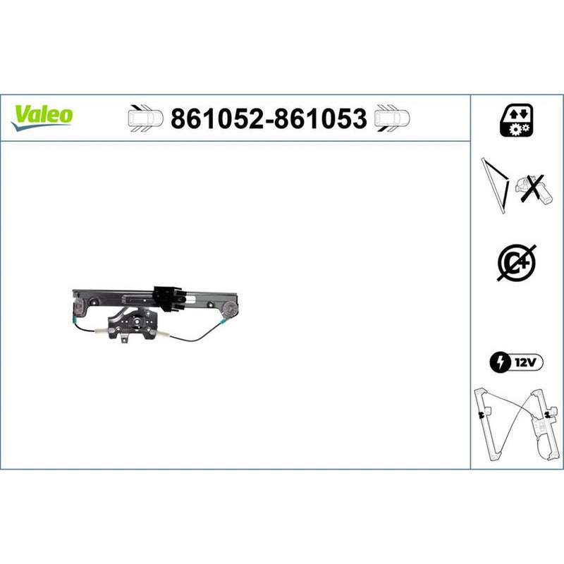 Valeo Electric Window Regulator Lifter Left Rear 861052
