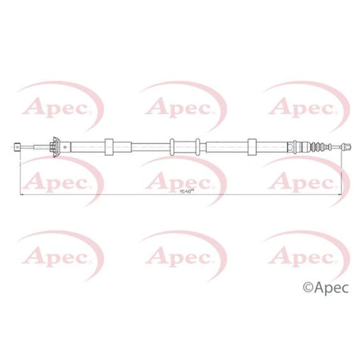 Apec Handbrake Cable Left Rear CAB1759