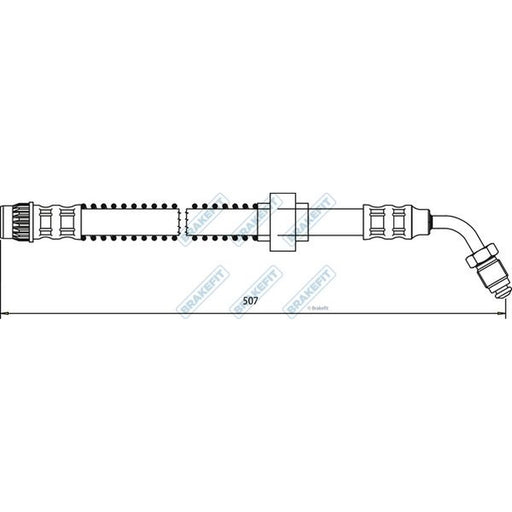 Apec Brake Hydraulic Hose Line Front Right fits Nissan Interstar 2003 on