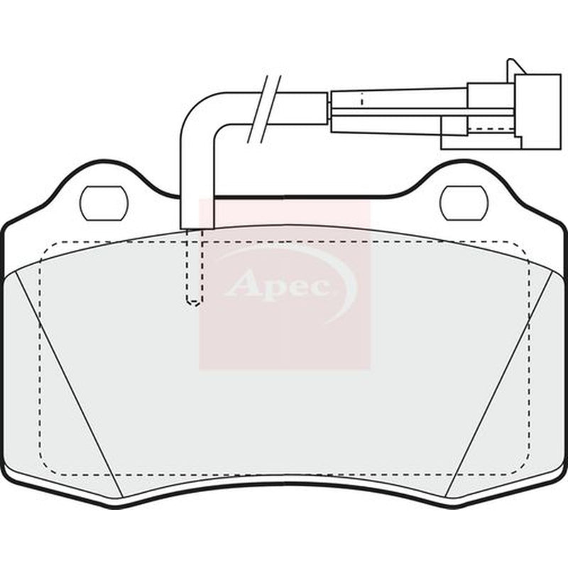 Apec Front Brake Pad Set fits Alfa Romeo 147 2003-2010 3.2