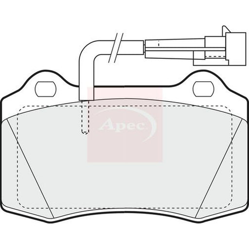 Apec Front Brake Pad Set fits Alfa Romeo 147 2003-2010 3.2