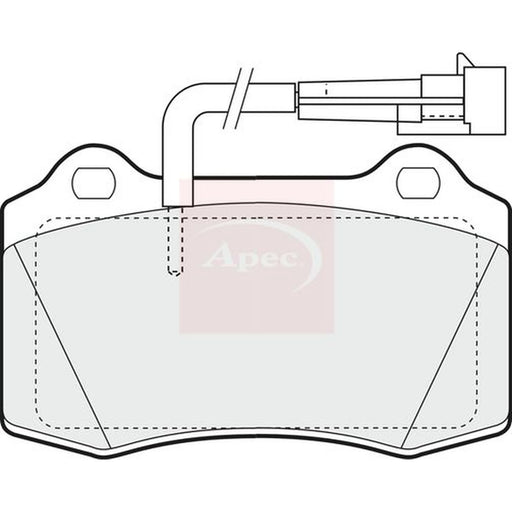 Apec Front Brake Pad Set PAD1150