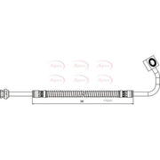 Apec Brake Hydraulic Hose Line Front Left fits Kia Sportage SUV 1994-2003 2.0