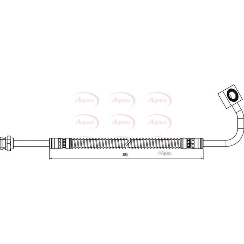 Apec Brake Hydraulic Hose Line Front Left fits Kia Sportage SUV 1994-2003 2.0