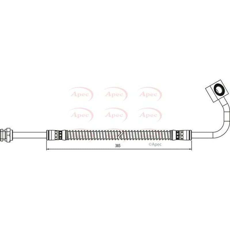 Apec Brake Hydraulic Hose Line Front Left HOS4019