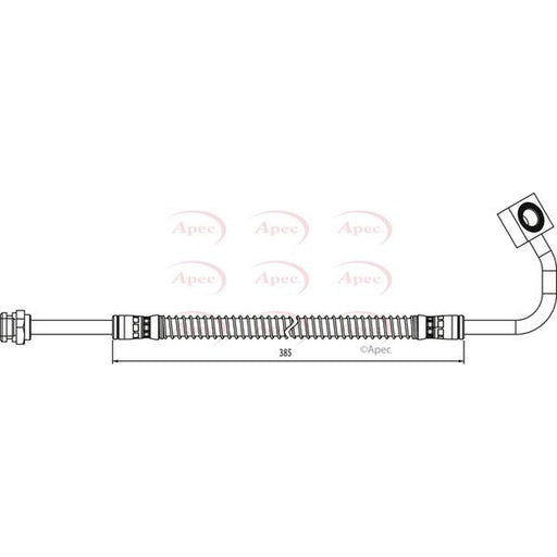 Apec Brake Hydraulic Hose Line Front Left fits Kia Sportage SUV 1994-2003 2.0