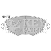 Key Parts 4 x Front Brake Pad Set fits Ford Mondeo 2000-2007 1.8 2.0 2.2 2.5 3.0