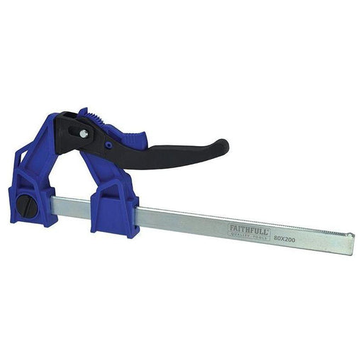 Faithfull Heavy-Duty Lever Clamp Capacity 200mm Faithfull - NN4 Online