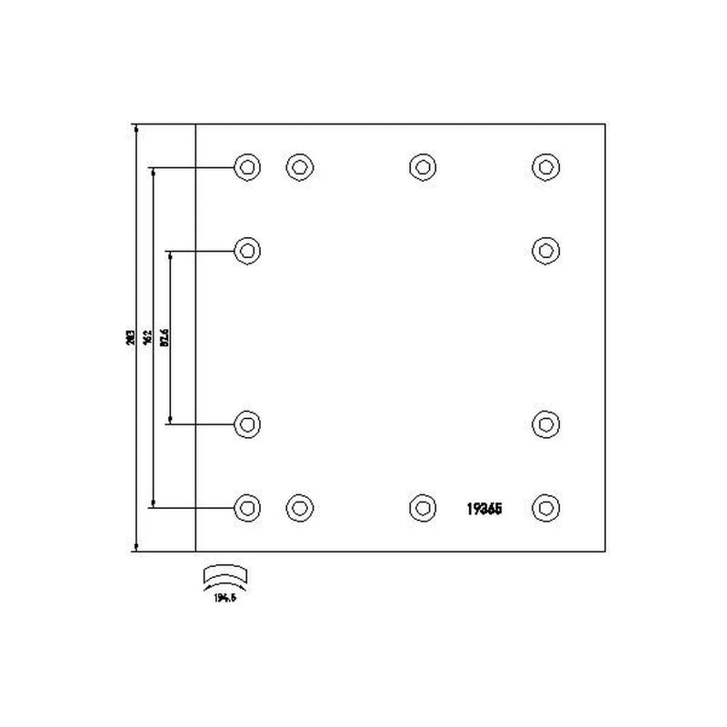 Textar Textar Cv Brake Lining Set 1936515 1936515