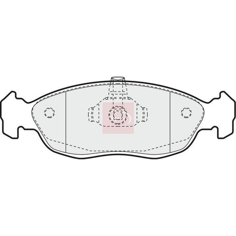 Apec Front Brake Pad Set fits Citroën Saxo 1996-2004 1.4 1.6