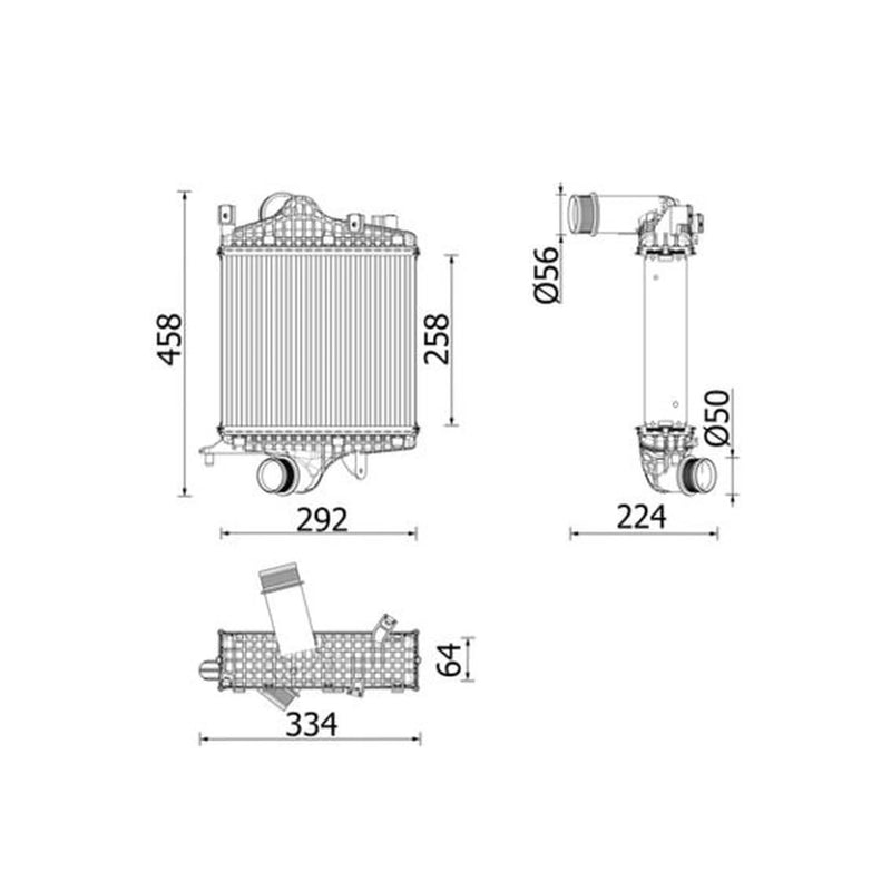 Mahle Intercooler (Charge Air Cooler)
