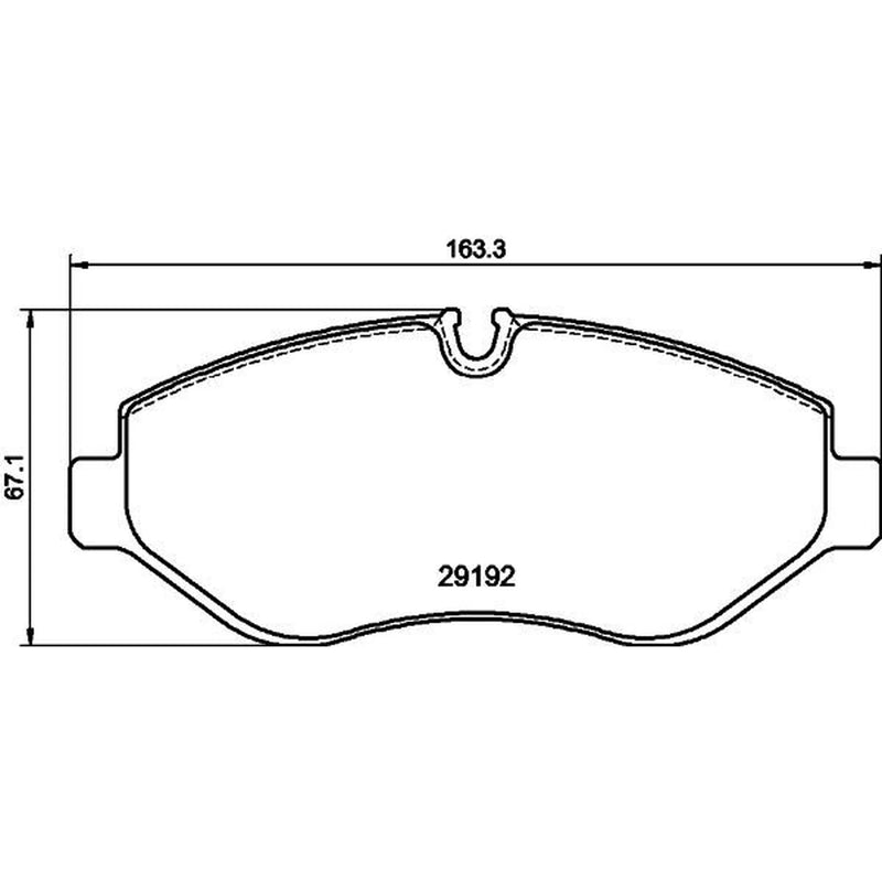 DON Front Brake Pad Set fits Mercedes-Benz G-Class Closed Off-Road Vehicle