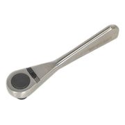 Sealey Micro Ratchet Bit Driver 1/4" Hex 72 Tooth Stainless Steel Screwdriver Sealey  - Dynamic Drive