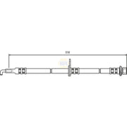 NAPA Brake Hydraulic Hose Line Front Left NBH1214